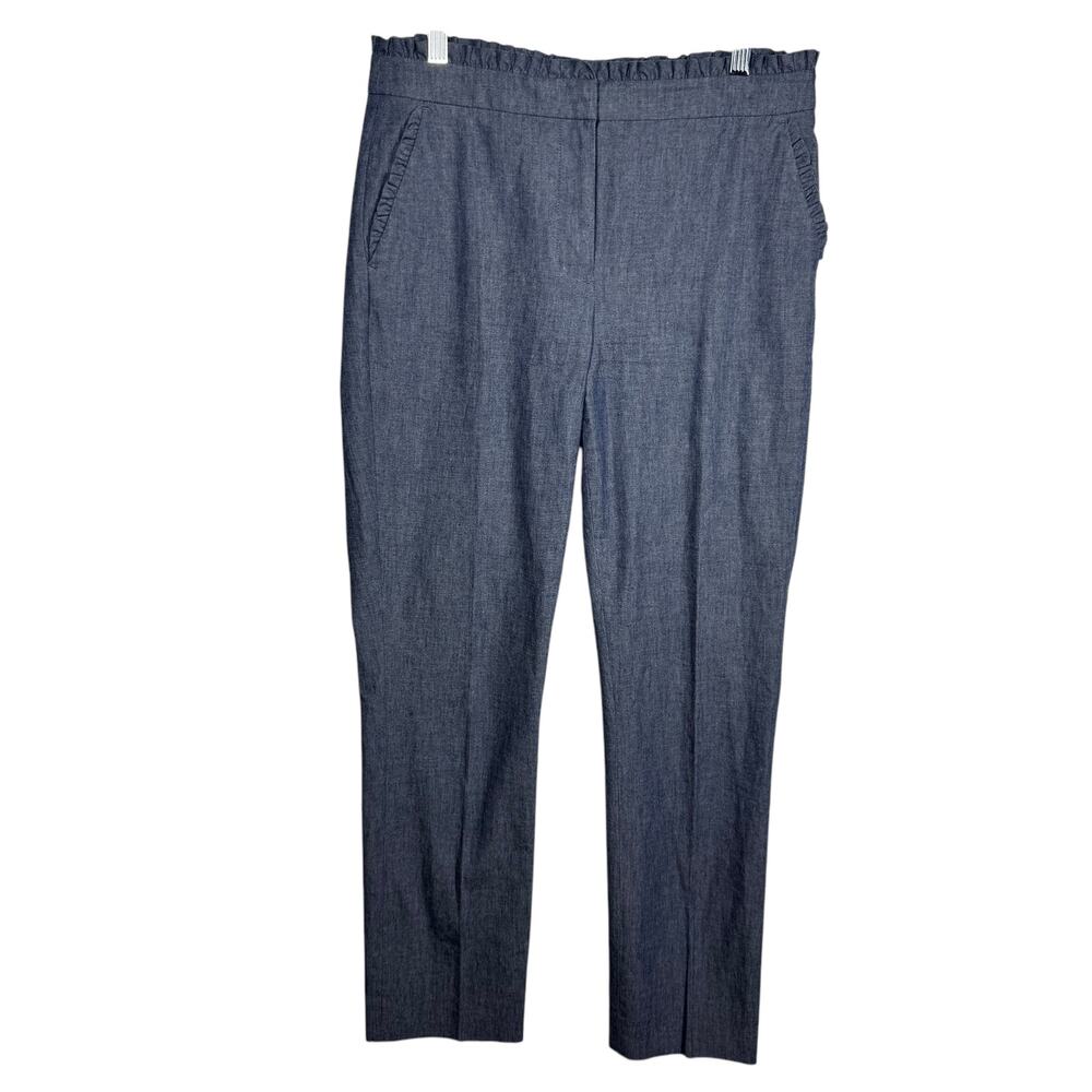J.Crew‎ Pant Women 4 Tall Cotton Straight Leg Trouser Style G3023 Spring Career